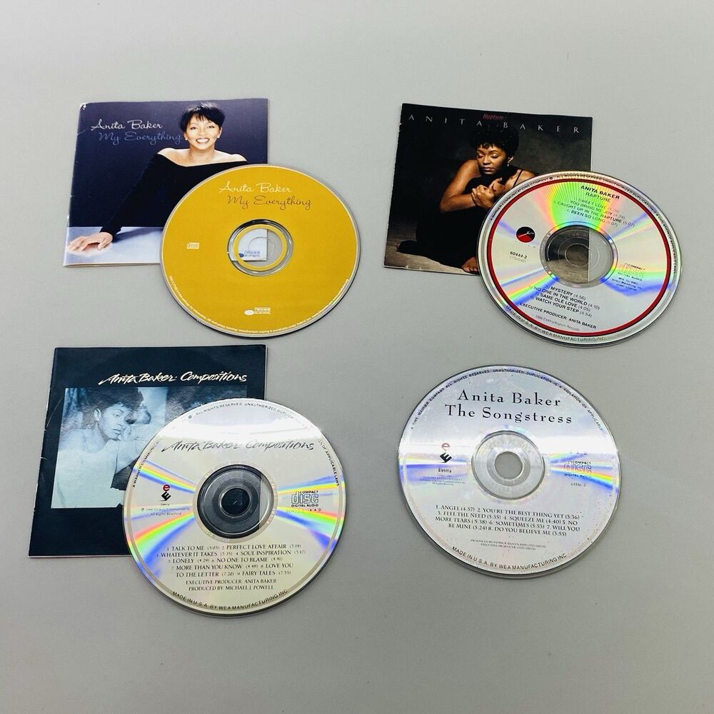 Anita Baker CD Lot Rapture Compositions Songstress My Everything 4 Disc Albums